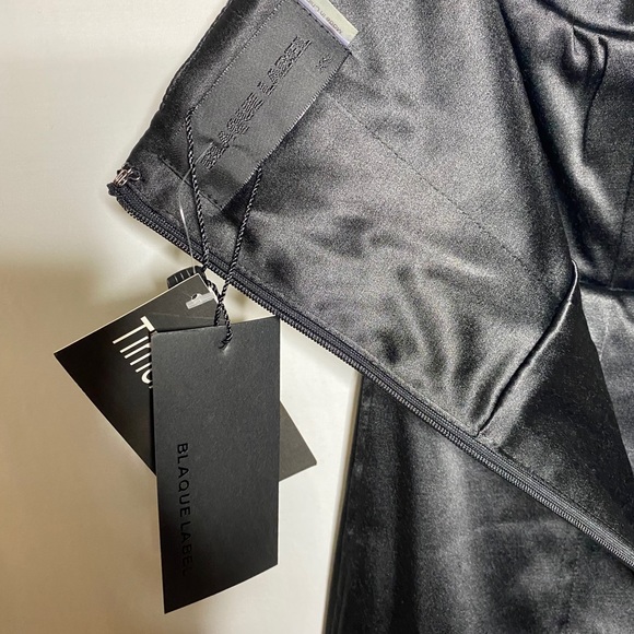 Blaque Label 3 in 1 Black Body Con Chiffon Dress NWT Size: Small - Picture 7 of 12
